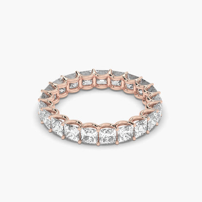 wedding band for princess-cut engagement ring