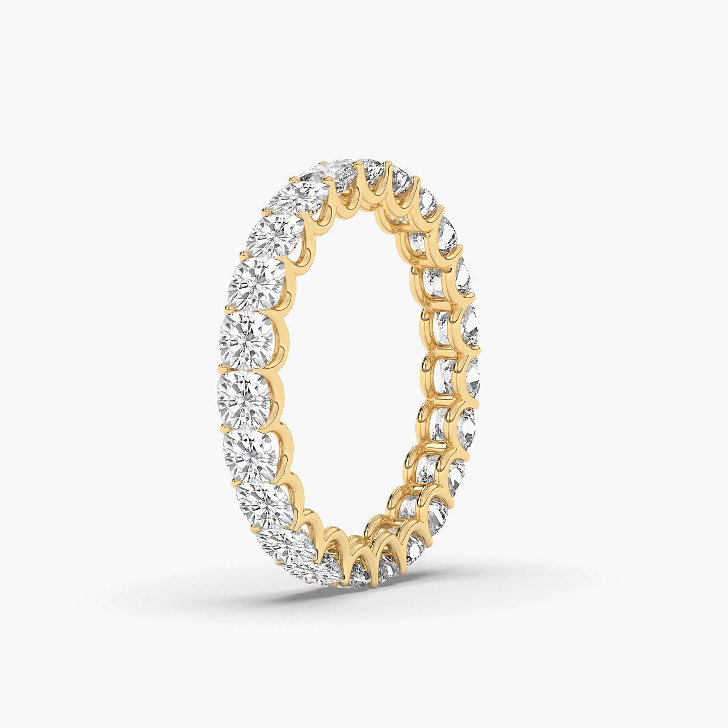 yellow gold plated Eternity wedding band
