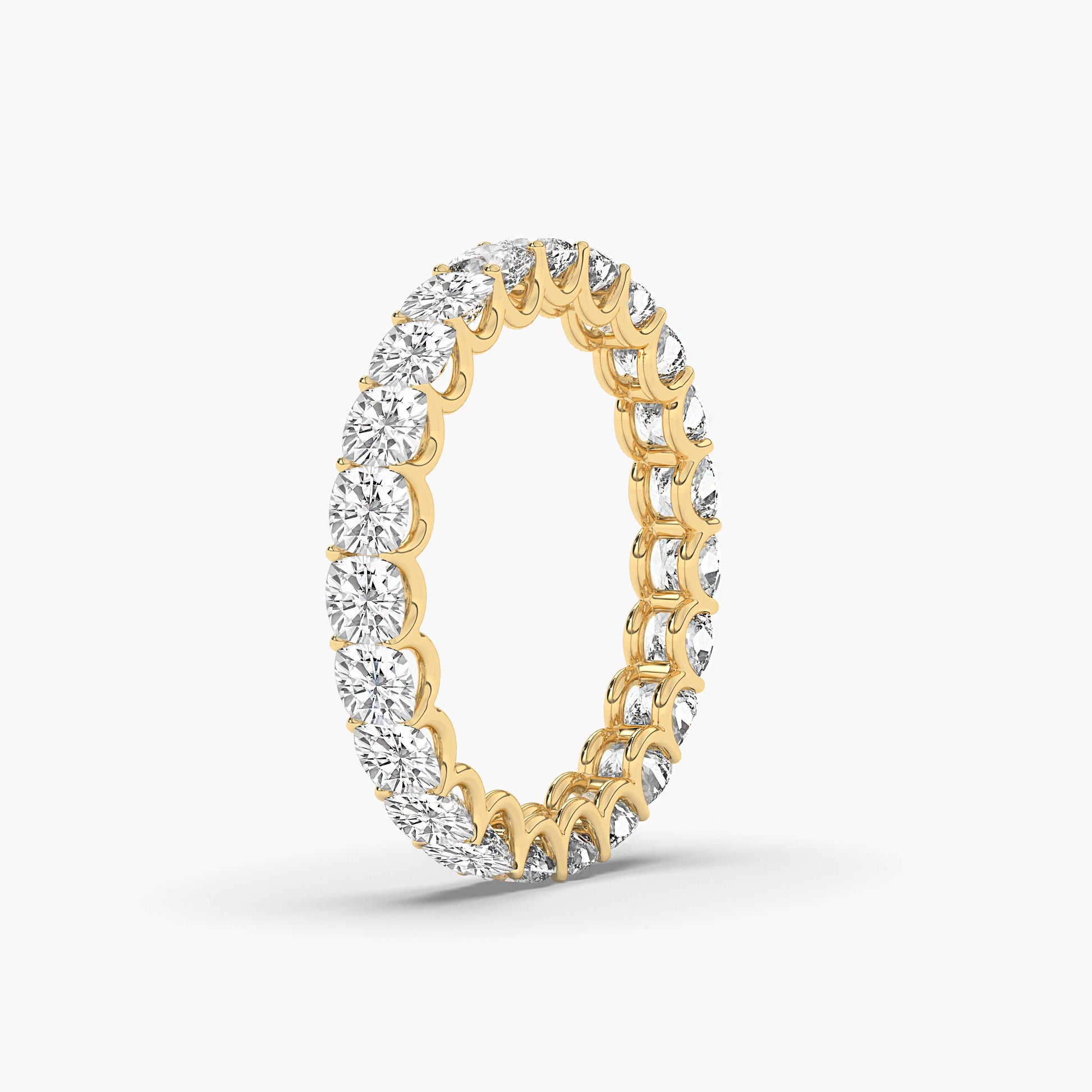 yellow gold plated Eternity wedding band