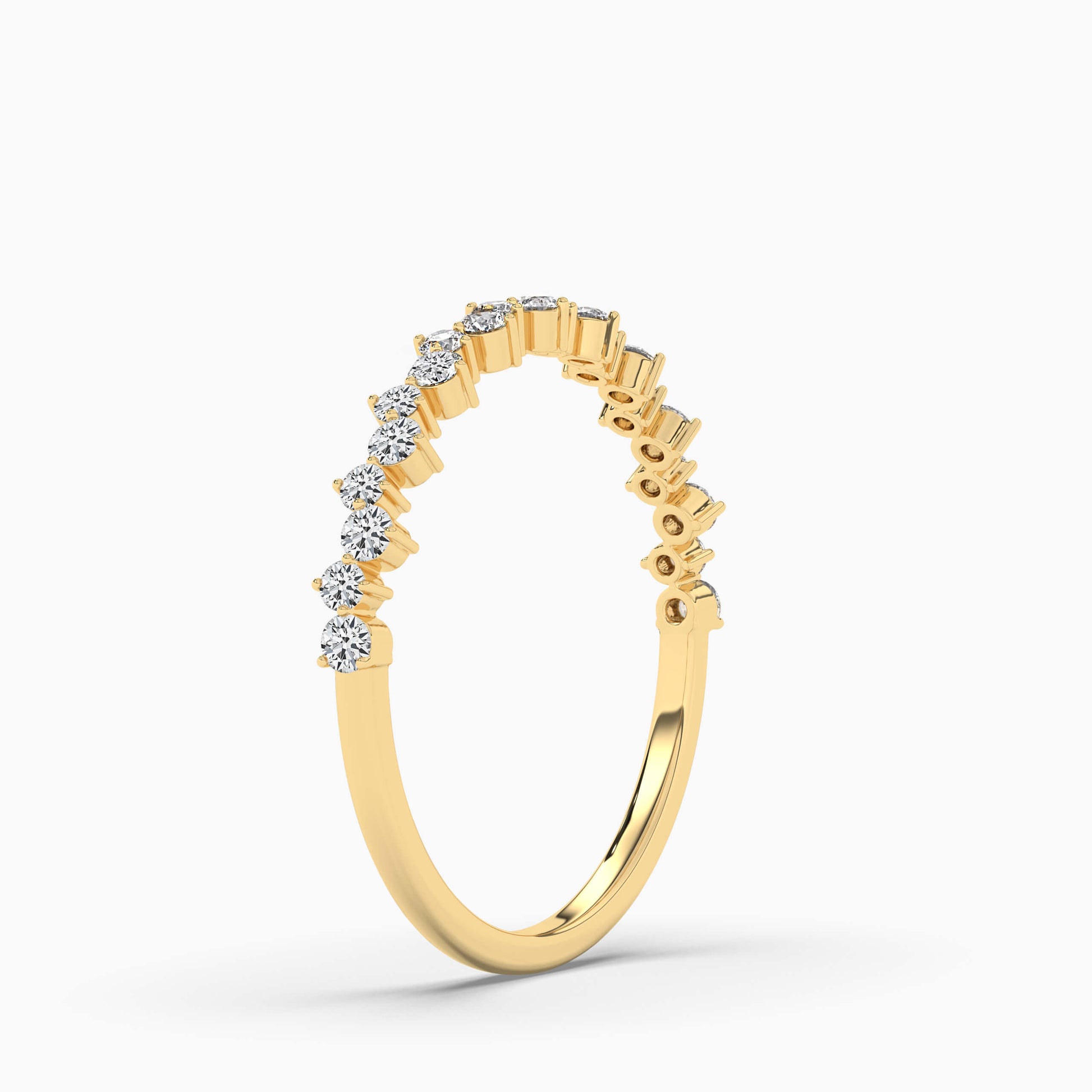 Gold ring with diamond accents 