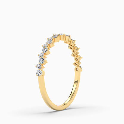 Gold ring with diamond accents 