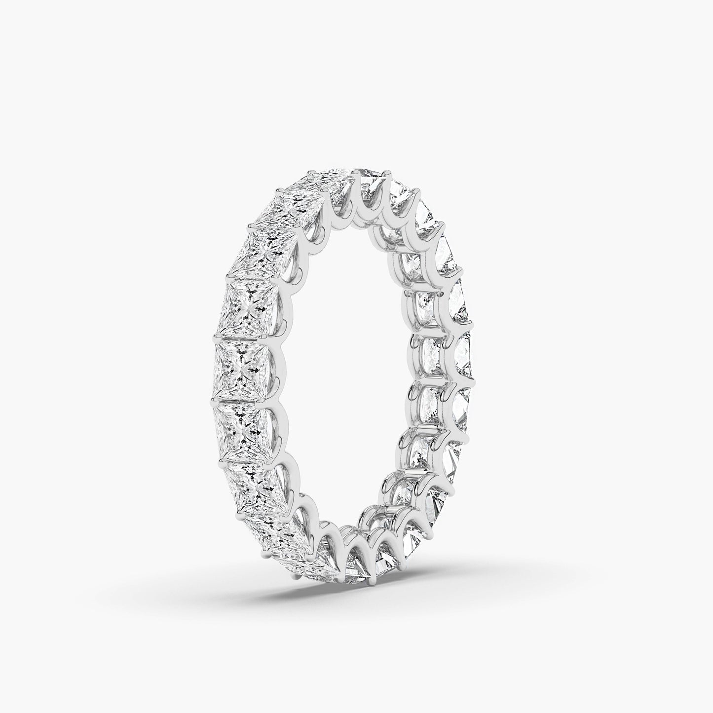 Princess Diamond wedding band
