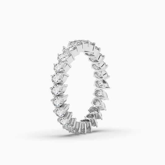 leaf shape diamond ring
