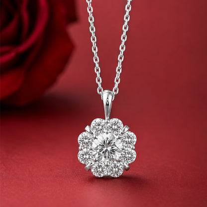 Sterling Silver Diamond Pendant