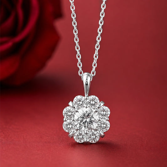 Sterling Silver Diamond Pendant