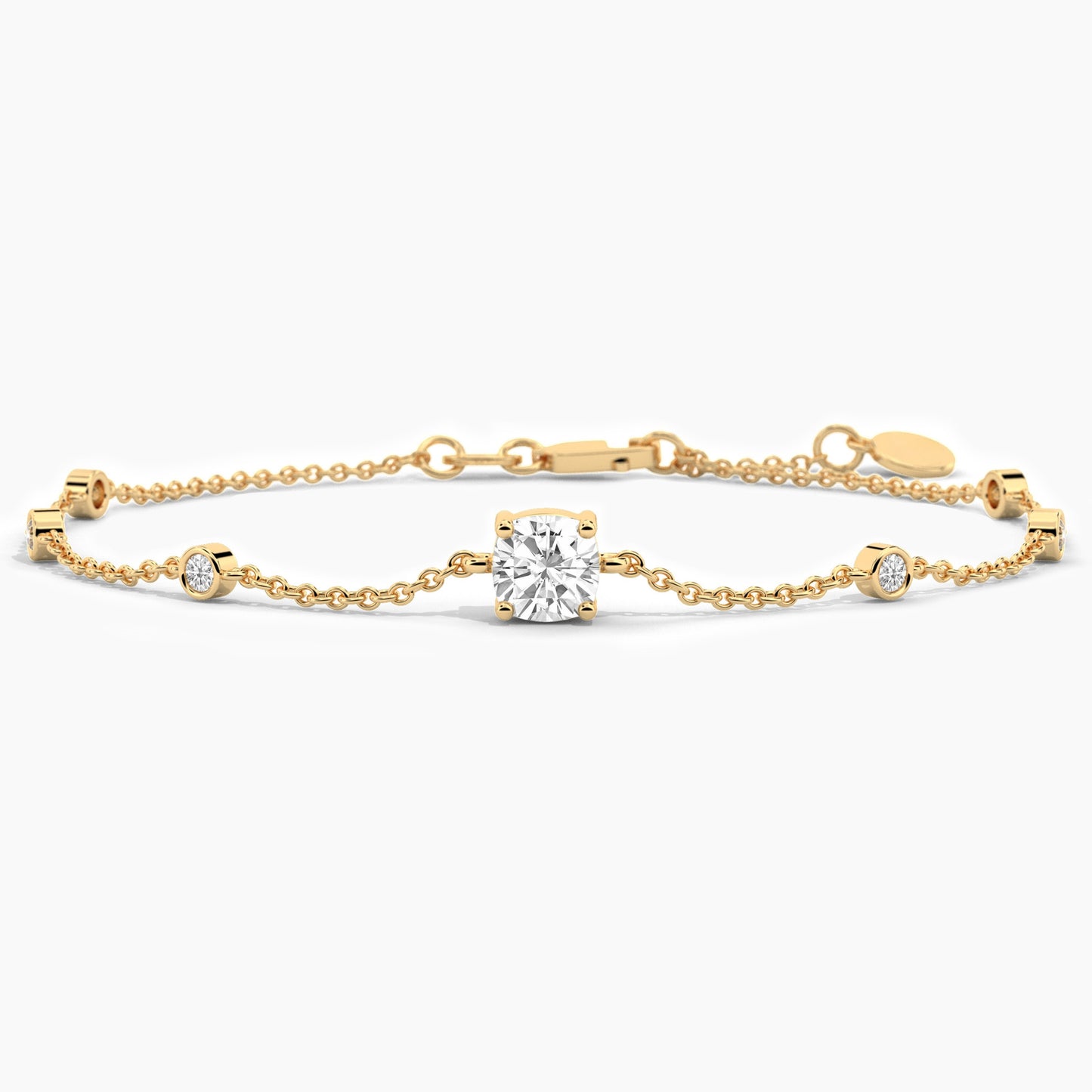 silver diamond bracelet