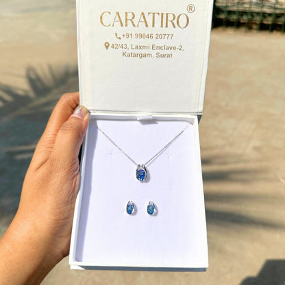 blue topaz necklace