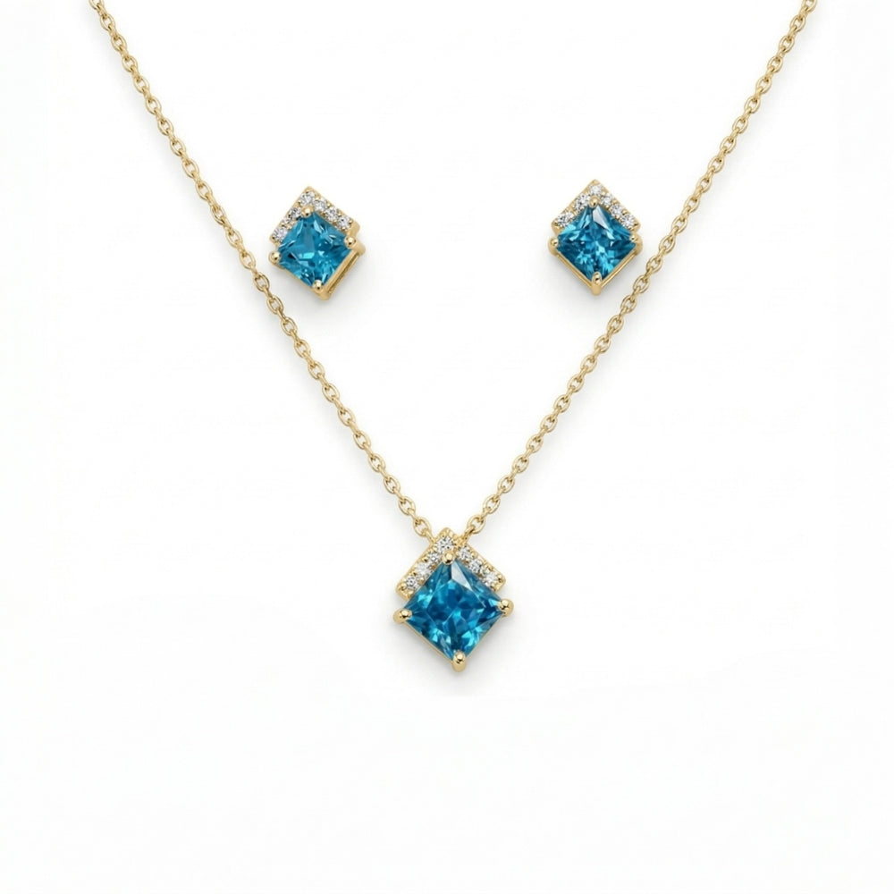 Bluediamond pendant earrings