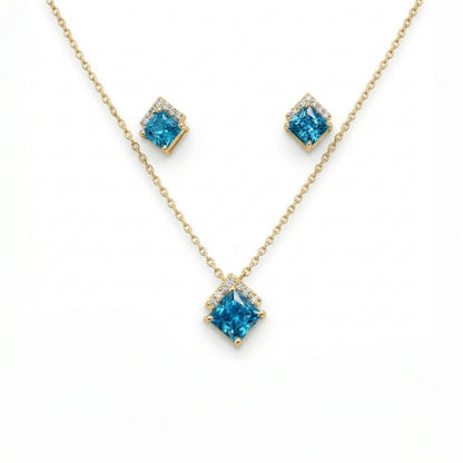 Bluediamond pendant earrings