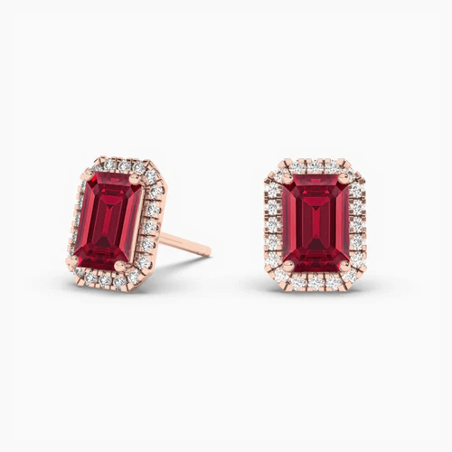 ruby diamond earrings
