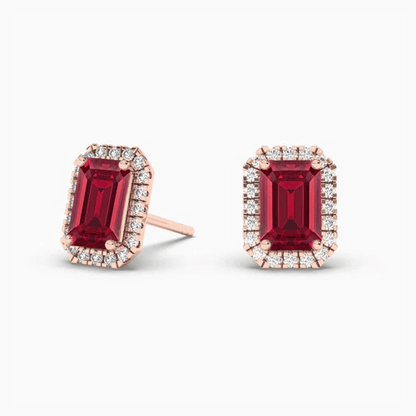 ruby diamond earrings