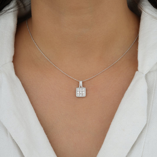 silver diamond jewelry sets