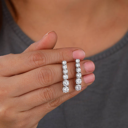 silver earrings