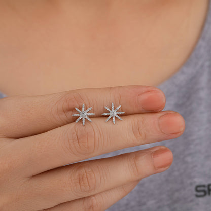 Star-shaped earrings