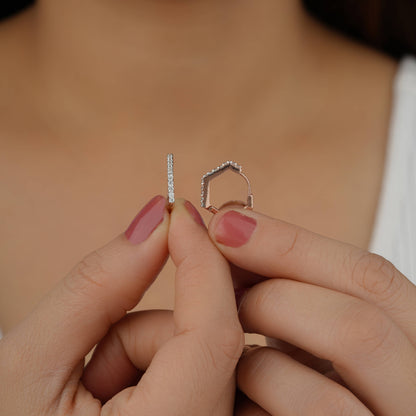 square diamond hoops