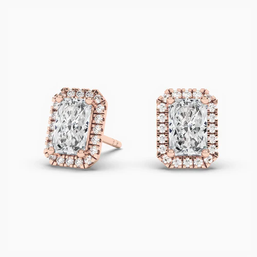 Rose gold earrings 