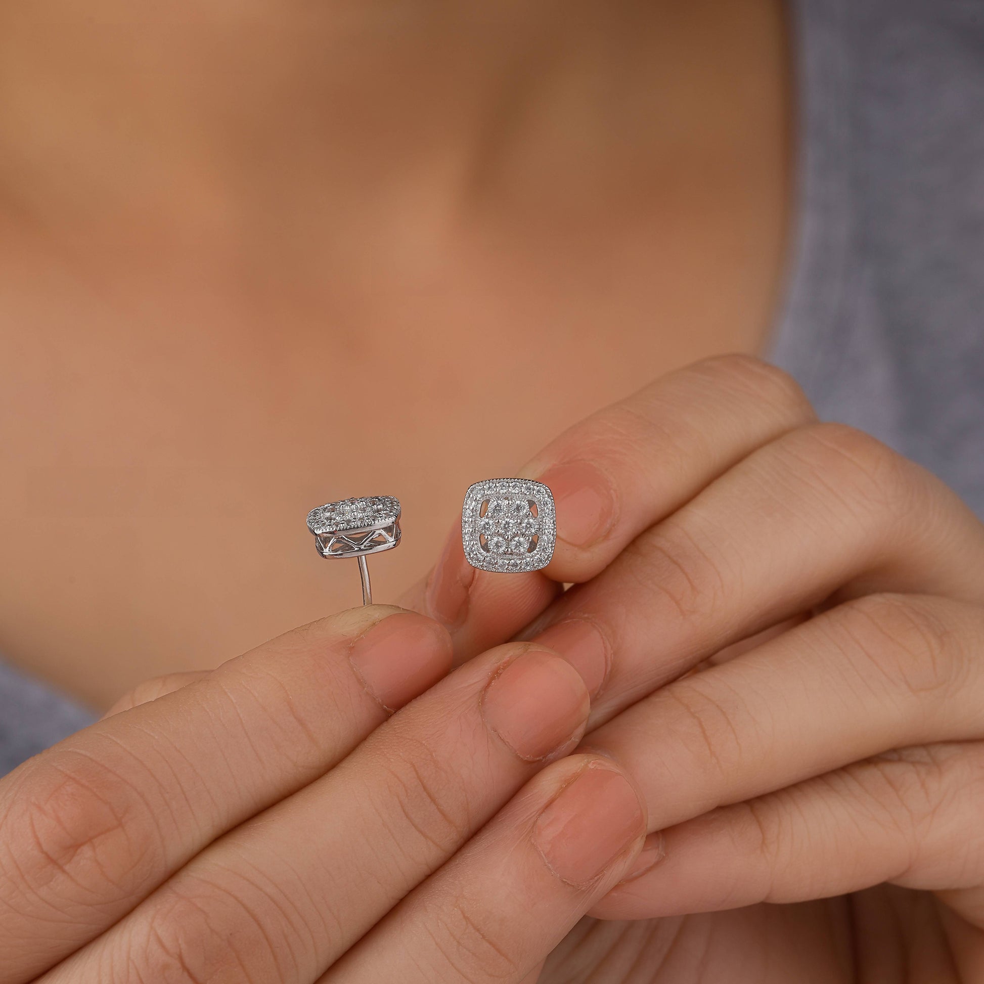 silver earrings for ladies