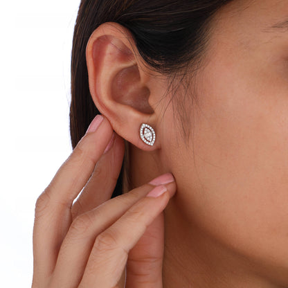 silver earrings​