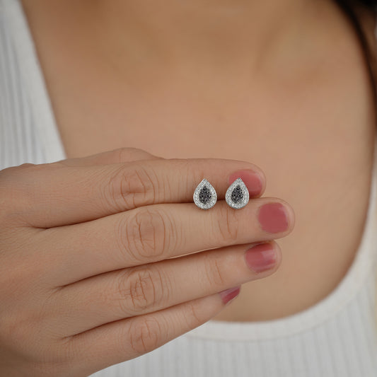 dark blue earrings