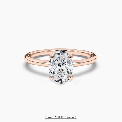 Oval Diamond Engagement Ring