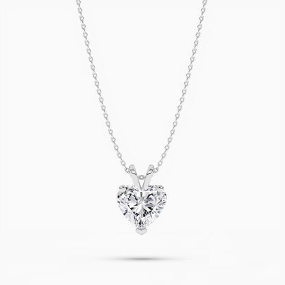 silver heart pendant​
