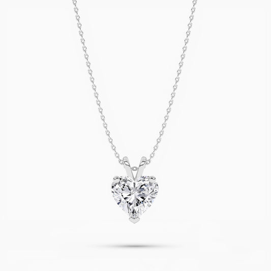 silver heart pendant​