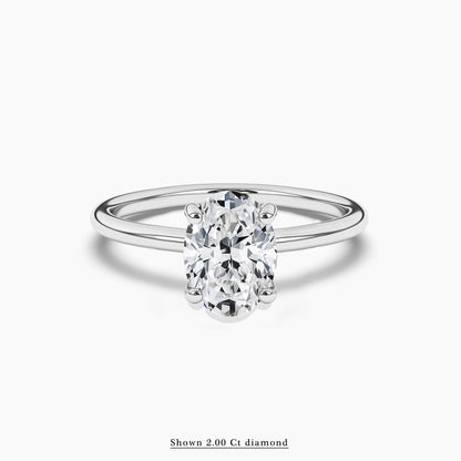 Oval Diamond Engagement Ring