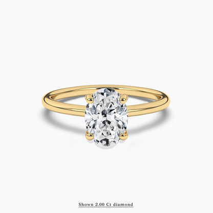 Oval Diamond Engagement Ring
