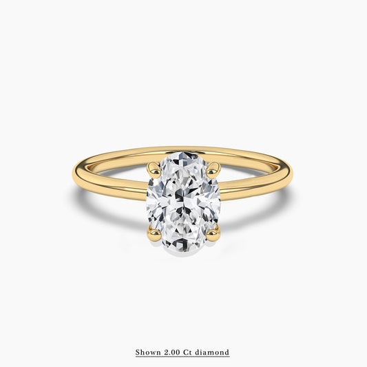 Oval Diamond Engagement Ring