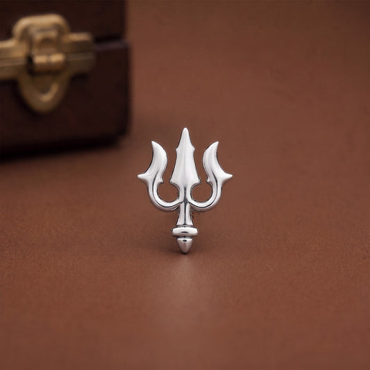Diamond Trishul Earrings for men
