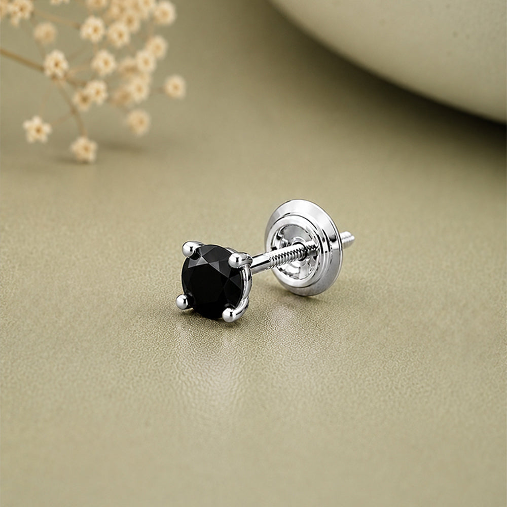 Black Earring Stud for Men