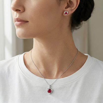 Pink diamond necklace