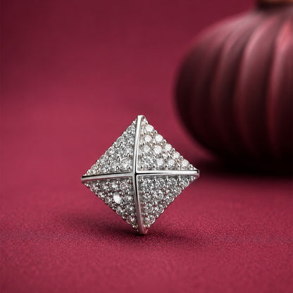 Diamond stud earrings