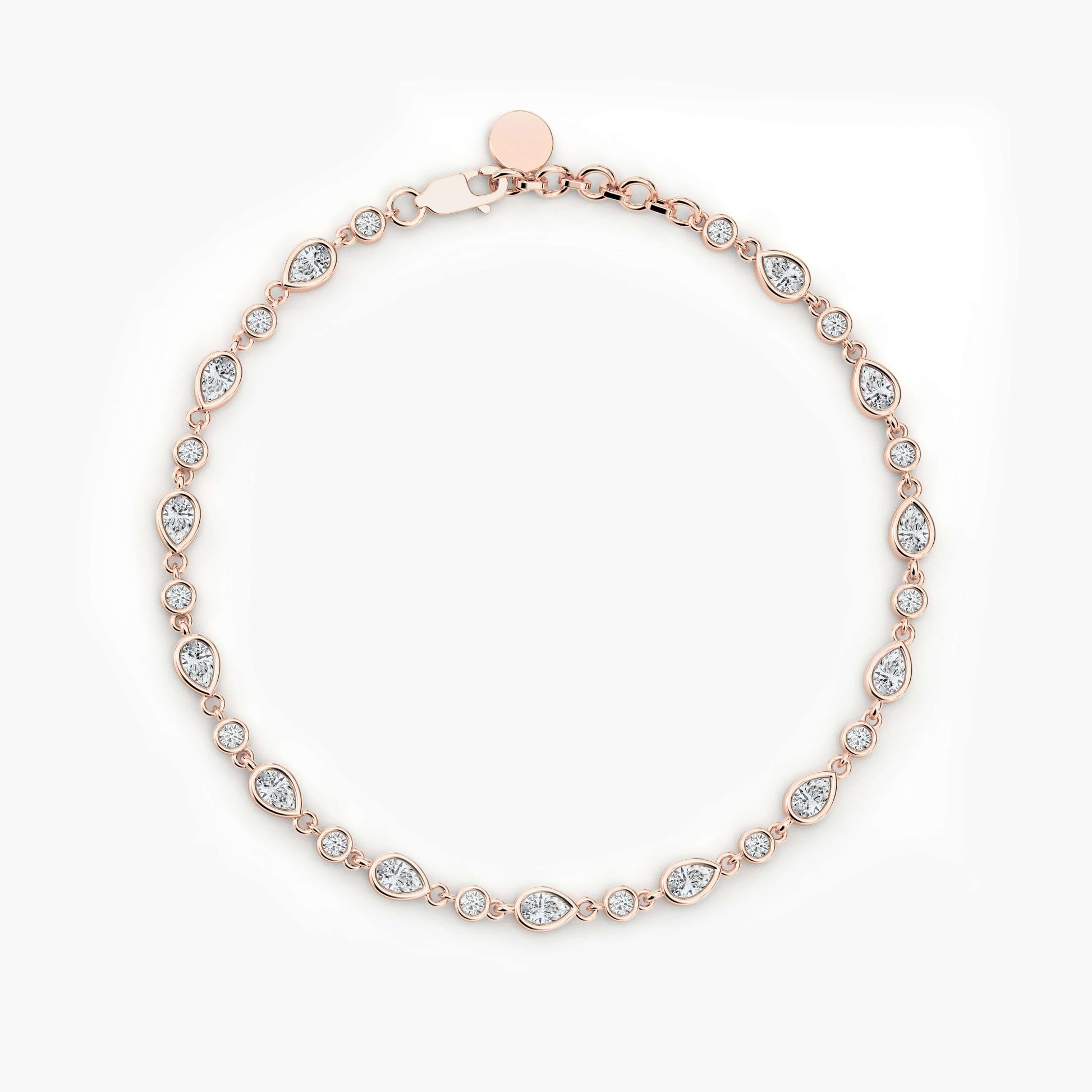 Silver tennis bracelet​​​