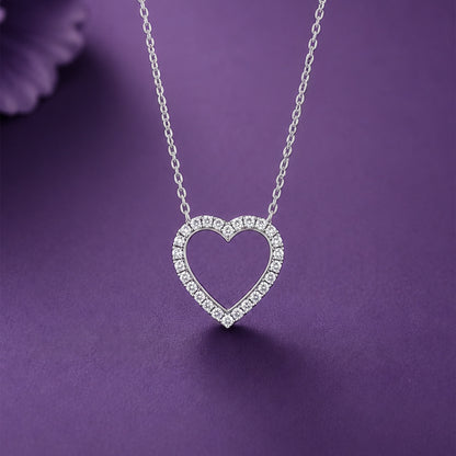Sterling Silver Heart Shaped Necklace