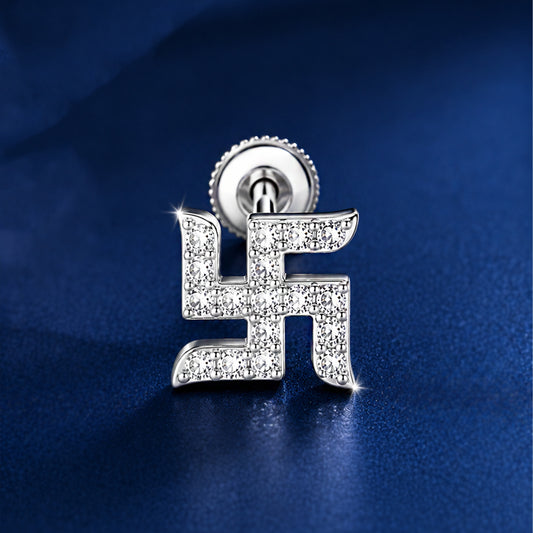 swastka stud earring