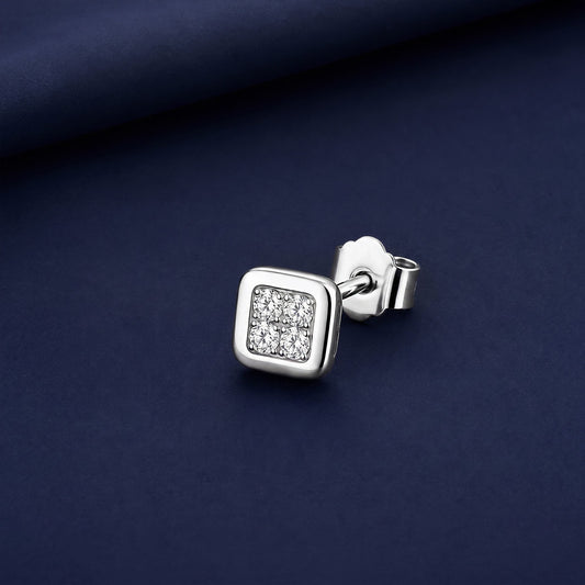 Moissanite Earrings for Men Magnetic