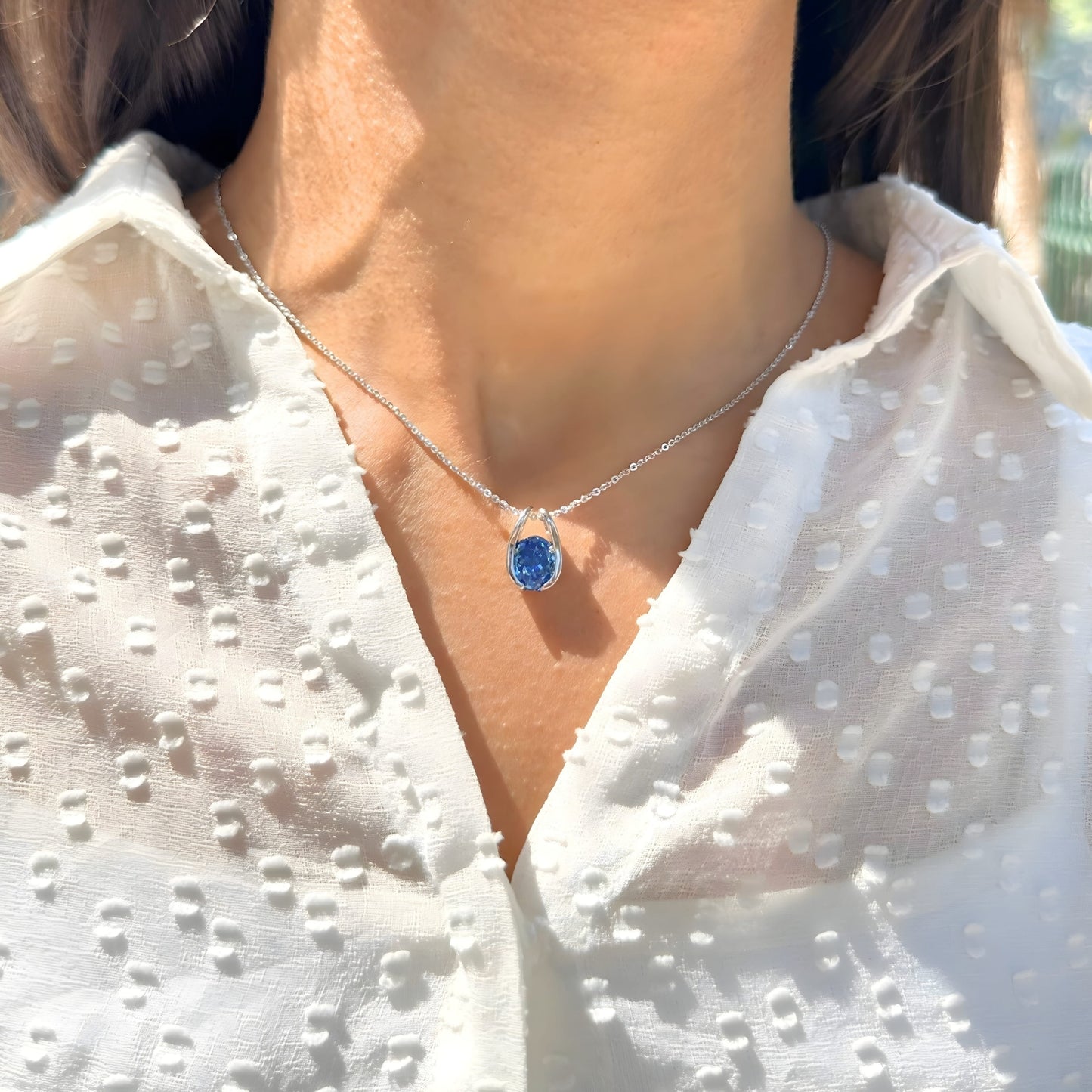 blue topaz necklace