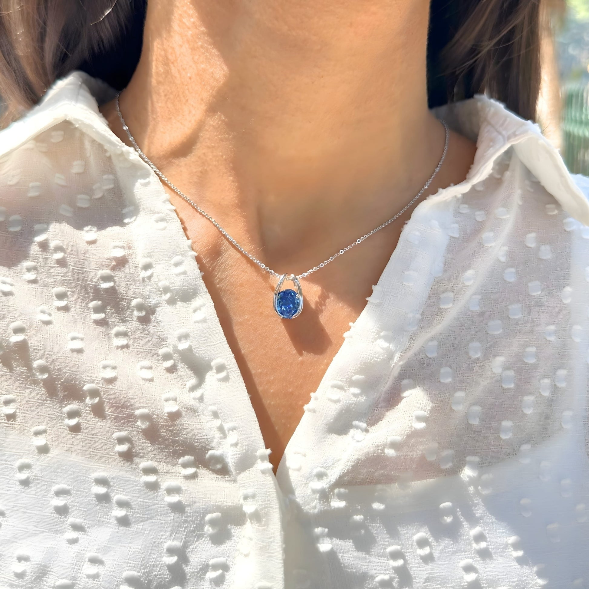 blue topaz necklace