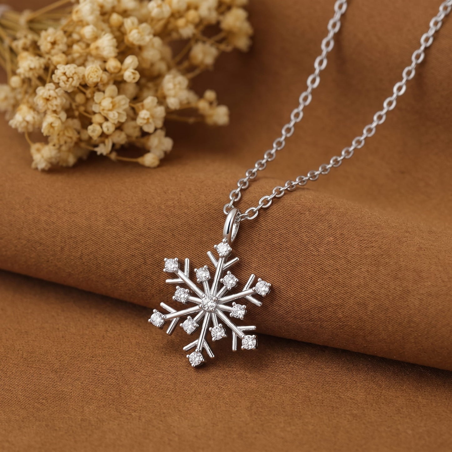Silver Snowflake Pendant