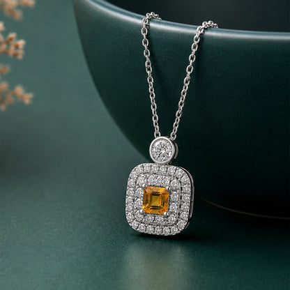 American Diamond Necklace Caratiro