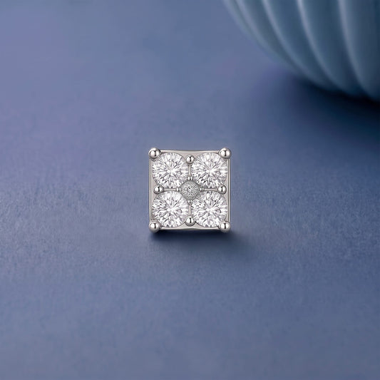 Moissanite Men's earrings