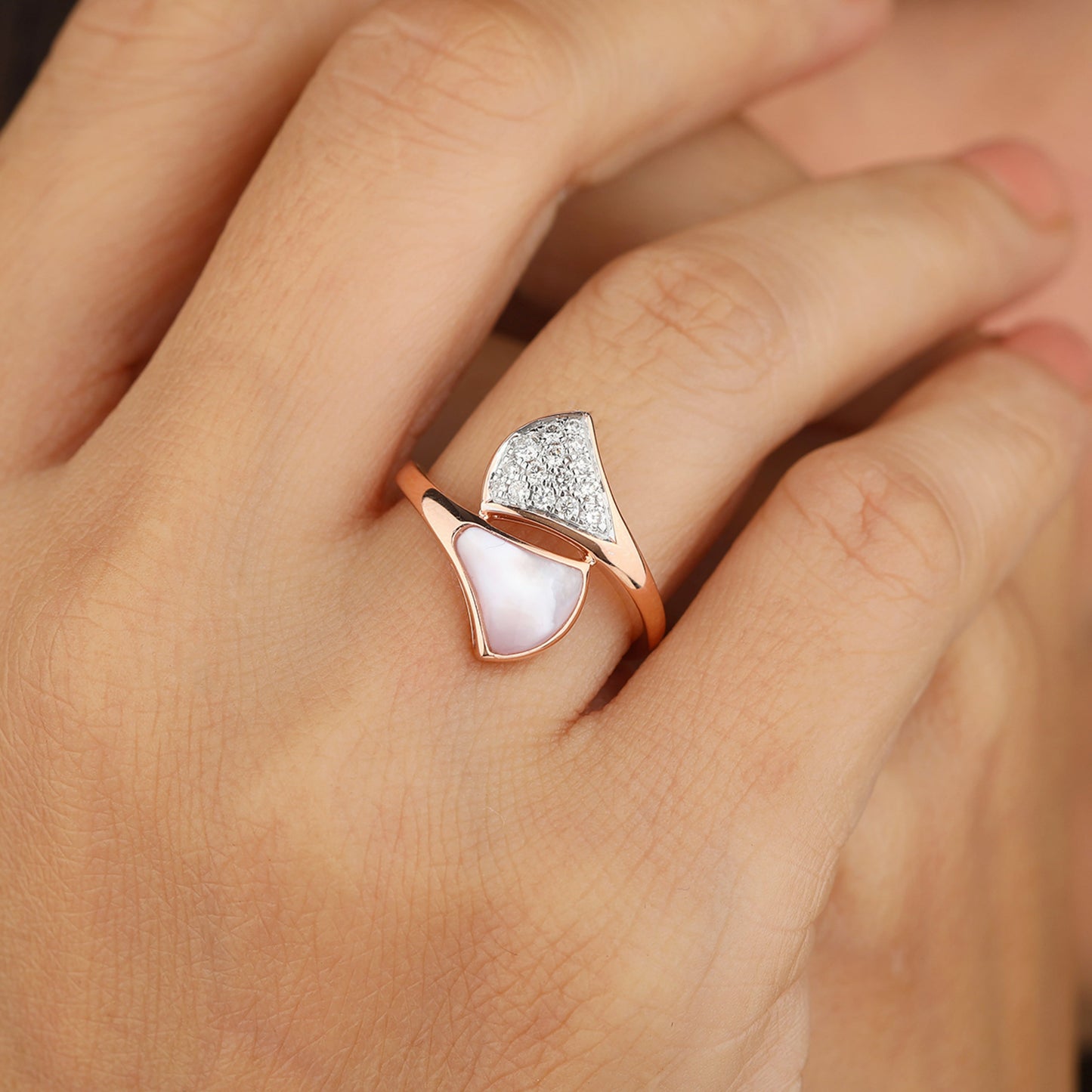 BVLGARI Silver Ring with Pearl for Women