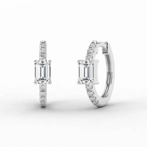 small silver hoop earrings