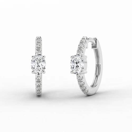 small silver earrings