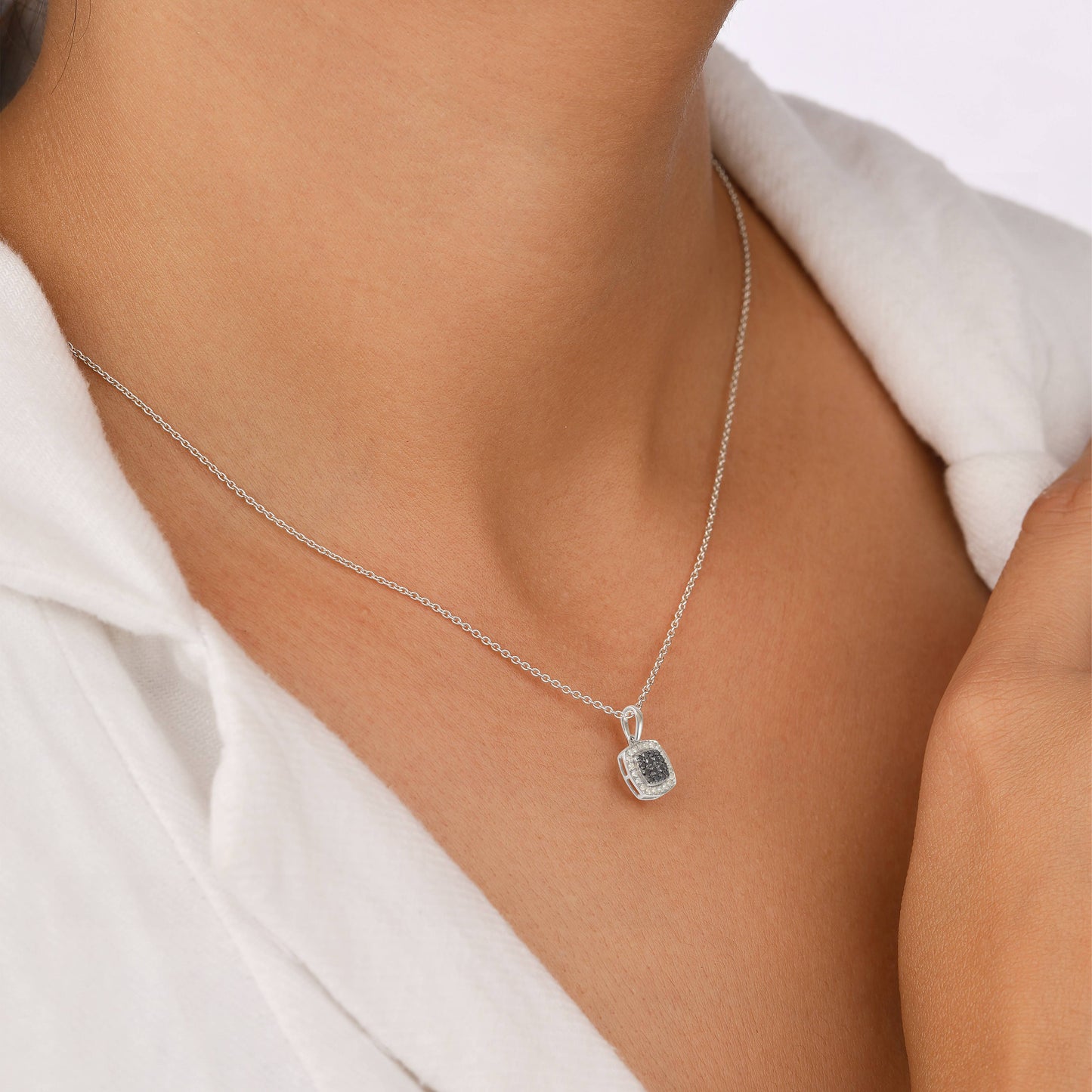 synthetic diamond pendant