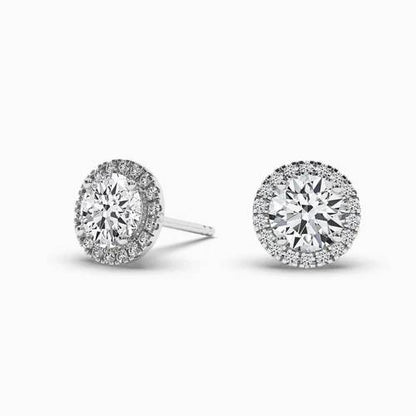 Womens Silver Stud Earrings