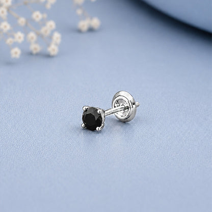Black Diamond Stud Earrings