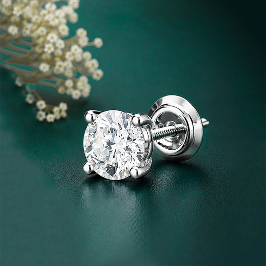 moissanite stud earrings