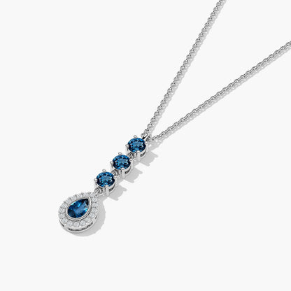 Diamond drop necklace